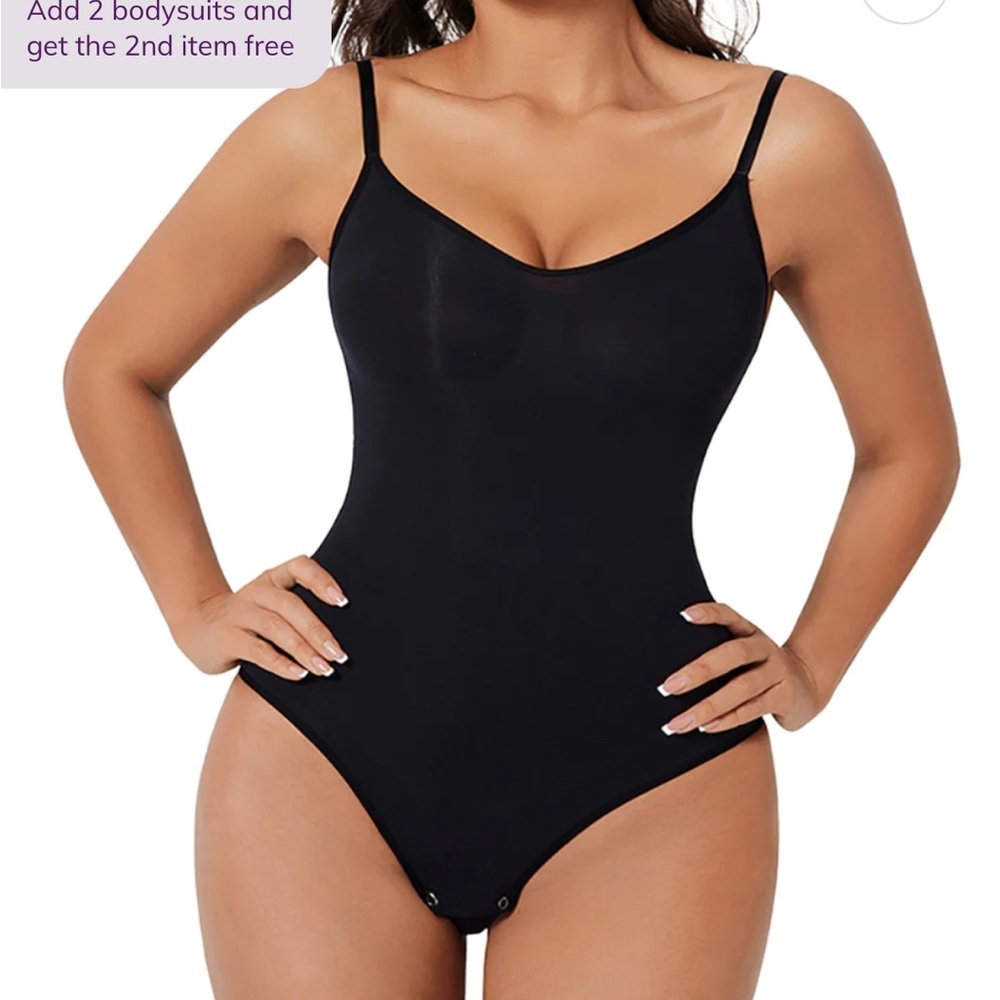 Black Shapewear Bodysuit XS HeyShape